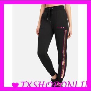 💕💕{Bebe} sport sequin stripe jogger 💕💕 NWT